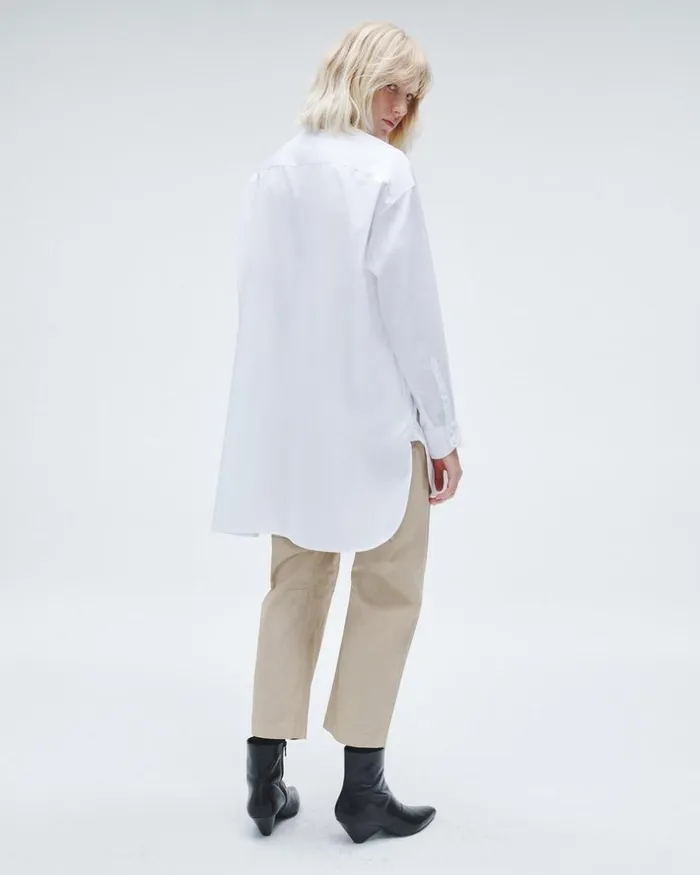 Women Tops Rag 038 Bone Fia Cotton Poplin Shirt White