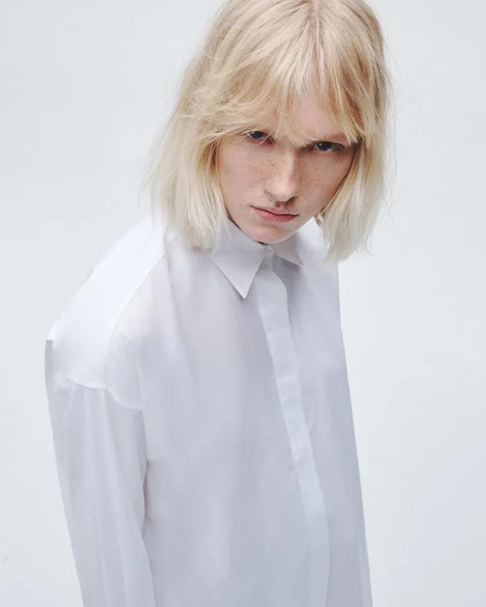 Women Tops Rag 038 Bone Fia Cotton Poplin Shirt White