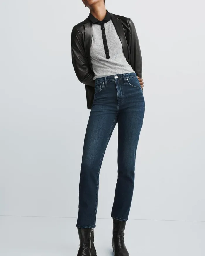Women Tops Rag 038 Bone The Knit Colorblock Polo Heather Grey