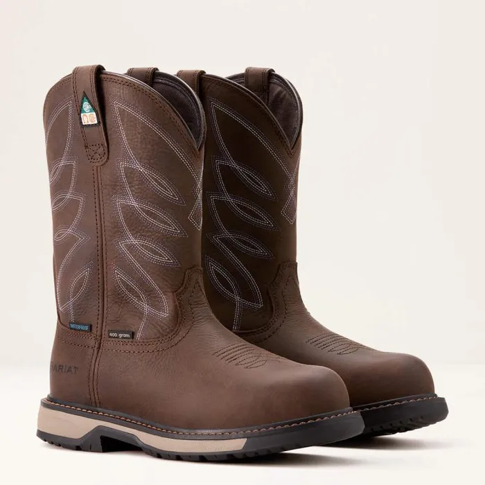 Women Waterproof Boots Ariat Riveter CSA Glacier Grip Waterproof 400g Composite Toe Work Boot Dark Storm Women Waterproof Boots Ariat Riveter CSA Glacier Grip Waterproof 400g Composite Toe Work Boot Dark Storm