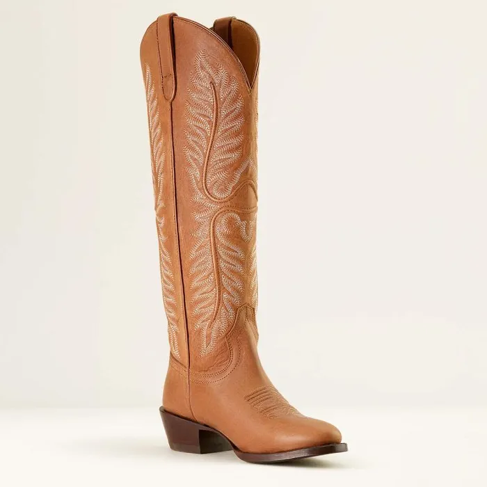 Women Western Boots Ariat Belle Stretchfit Western Boot Light Acorn Women Western Boots Ariat Belle Stretchfit Western Boot Light Acorn