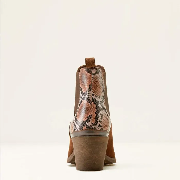 Women Western Boots Ariat Bradley Western Boot Coffee Suededesert Snake Print Women Western Boots Ariat Bradley Western Boot Coffee Suededesert Snake Print