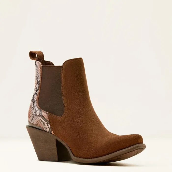 Women Western Boots Ariat Bradley Western Boot Coffee Suededesert Snake Print Women Western Boots Ariat Bradley Western Boot Coffee Suededesert Snake Print
