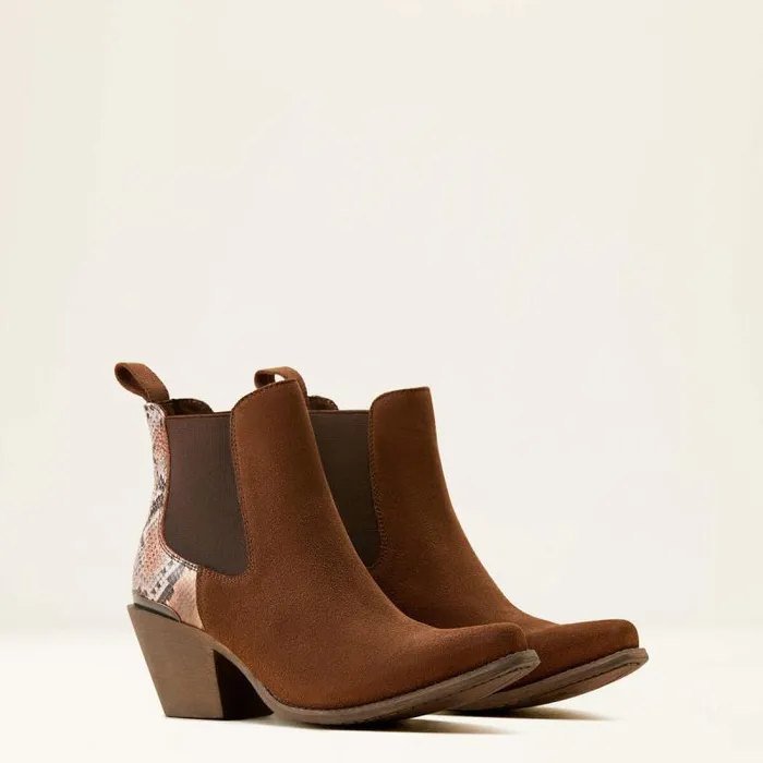 Women Western Boots Ariat Bradley Western Boot Coffee Suededesert Snake Print Women Western Boots Ariat Bradley Western Boot Coffee Suededesert Snake Print