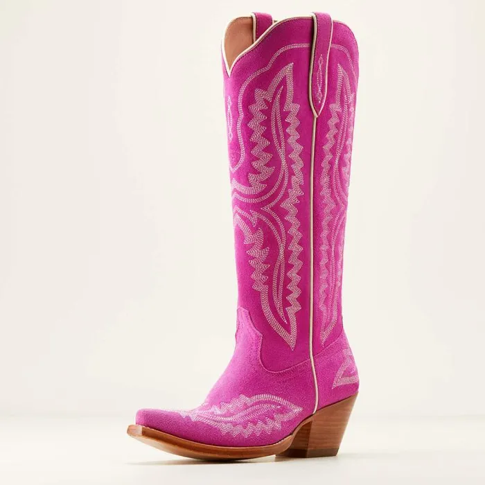 Women Western Boots Ariat Casanova Western Boot Haute Pink Suede