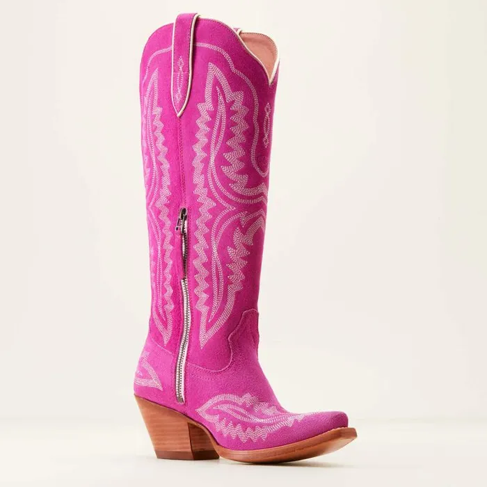 Women Western Boots Ariat Casanova Western Boot Haute Pink Suede Women Western Boots Ariat Casanova Western Boot Haute Pink Suede