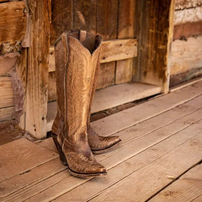 Women Western Boots Ariat Casanova Western Boot Naturally Distressed Brown