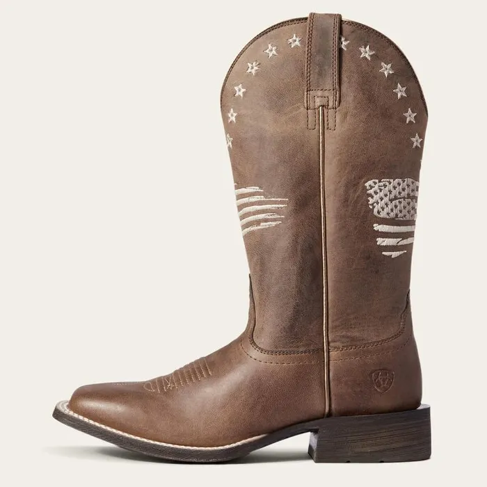 Women Western Boots Ariat Circuit Patriot Western Boot Weathered Tan Women Western Boots Ariat Circuit Patriot Western Boot Weathered Tan