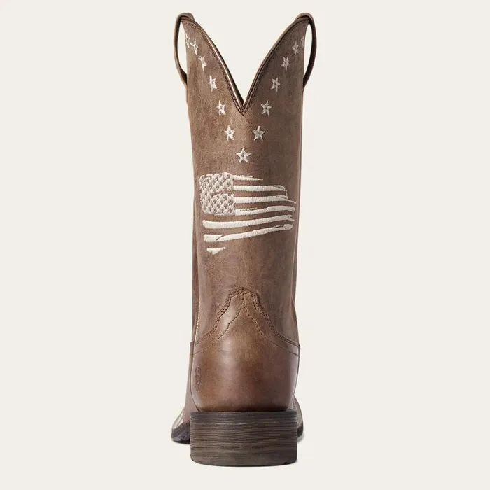 Women Western Boots Ariat Circuit Patriot Western Boot Weathered Tan Women Western Boots Ariat Circuit Patriot Western Boot Weathered Tan