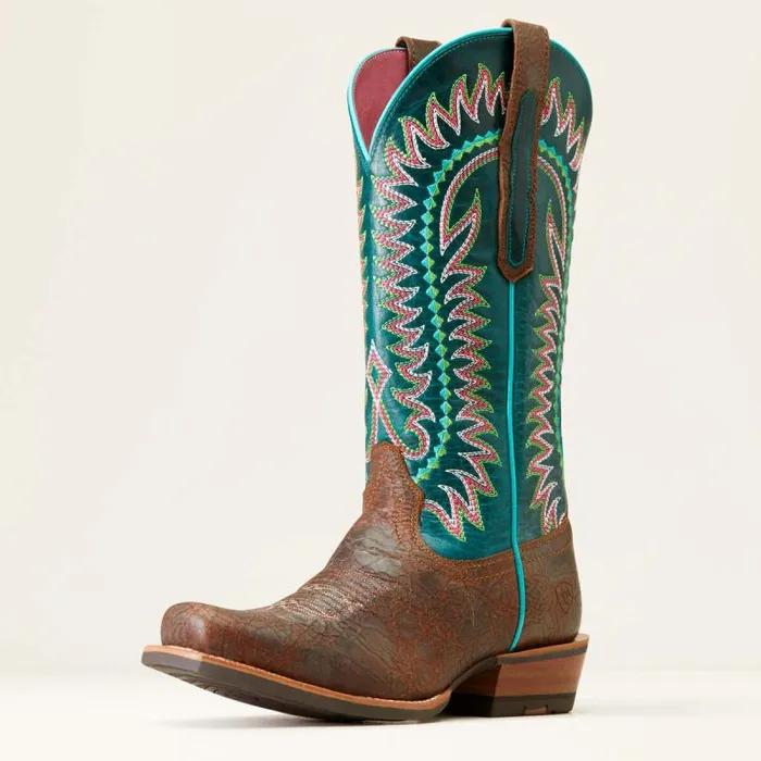 Women Western Boots Ariat Derby Monroe Western Boot Shore Tan
