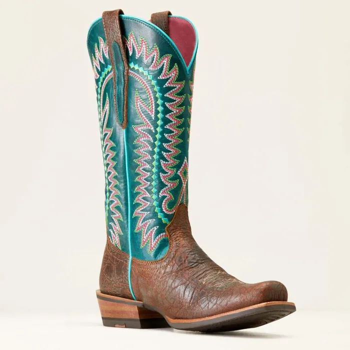 Women Western Boots Ariat Derby Monroe Western Boot Shore Tan