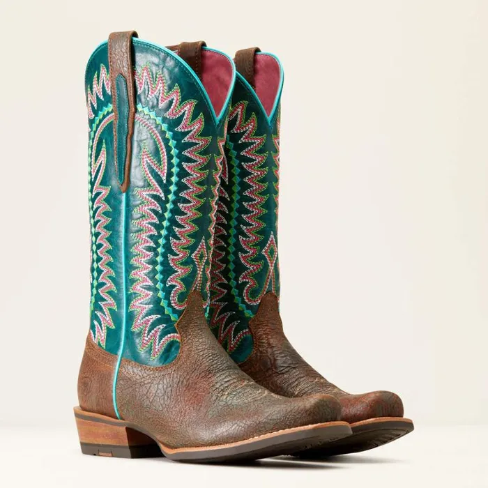 Women Western Boots Ariat Derby Monroe Western Boot Shore Tan