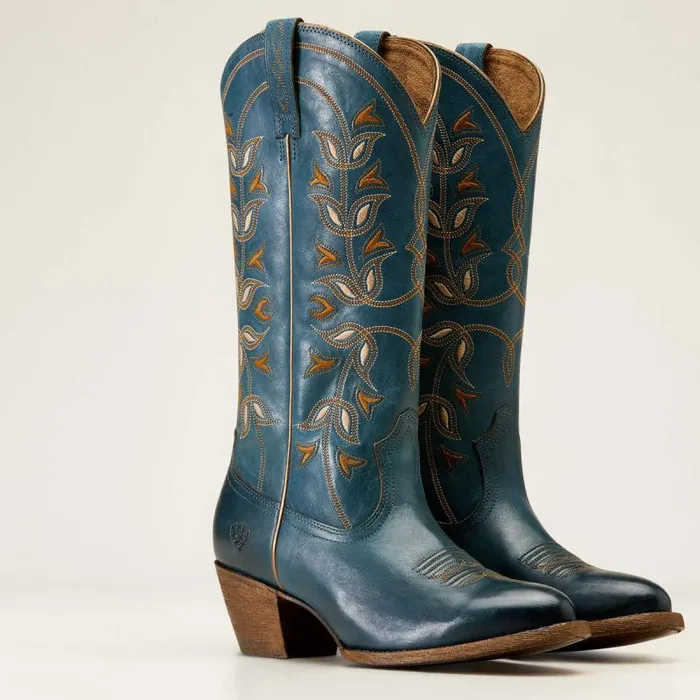 Women Western Boots Ariat Desert Holly Western Boot Washed Denim Women Western Boots Ariat Desert Holly Western Boot Washed Denim