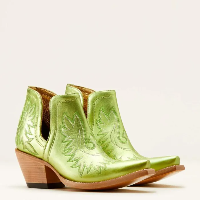 Women Western Boots Ariat Dixon Bootie Electric Green Apple Women Western Boots Ariat Dixon Bootie Electric Green Apple