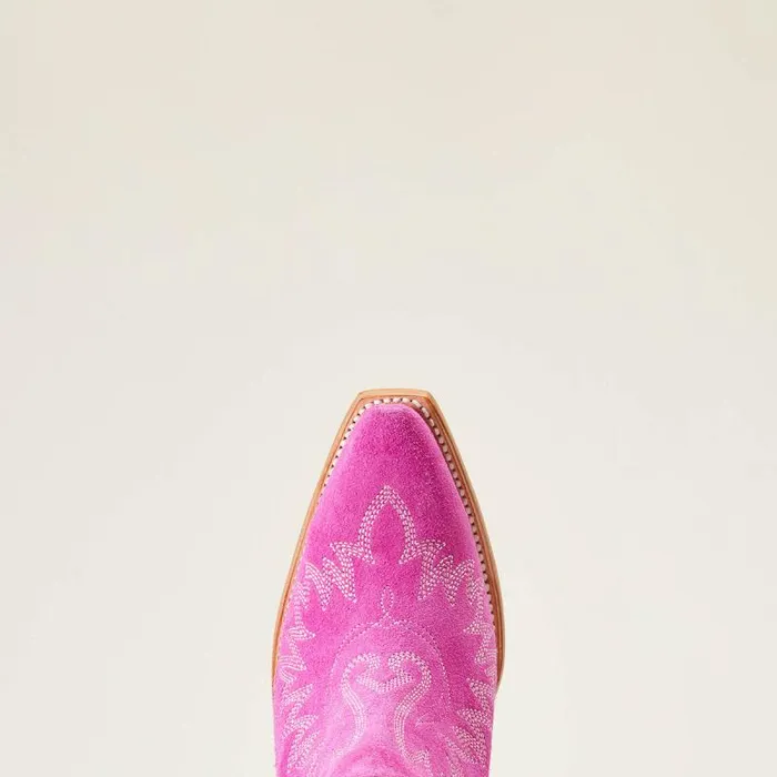Women Western Boots Ariat Dixon Bootie Haute Pink Suede Women Western Boots Ariat Dixon Bootie Haute Pink Suede