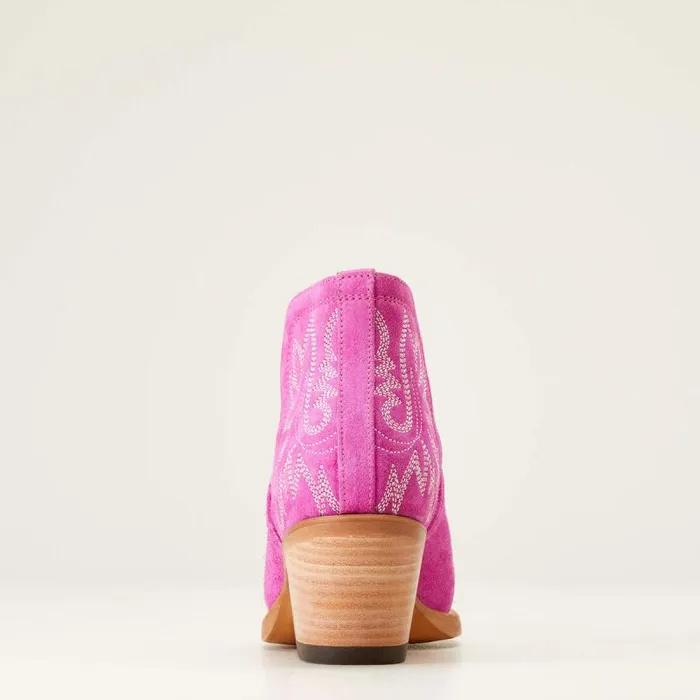 Women Western Boots Ariat Dixon Bootie Haute Pink Suede Women Western Boots Ariat Dixon Bootie Haute Pink Suede
