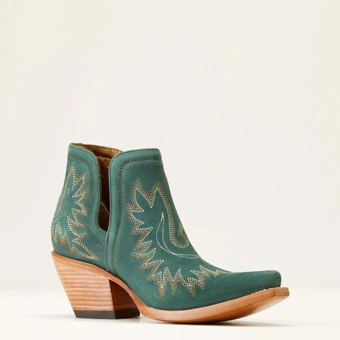 Women Western Boots Ariat Dixon Bootie Poseidon Suede Women Western Boots Ariat Dixon Bootie Poseidon Suede