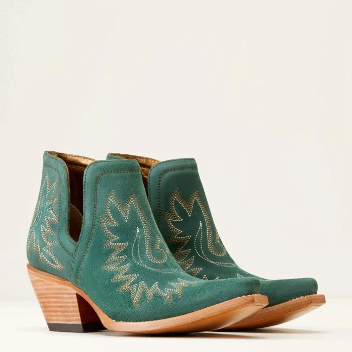 Women Western Boots Ariat Dixon Bootie Poseidon Suede Women Western Boots Ariat Dixon Bootie Poseidon Suede