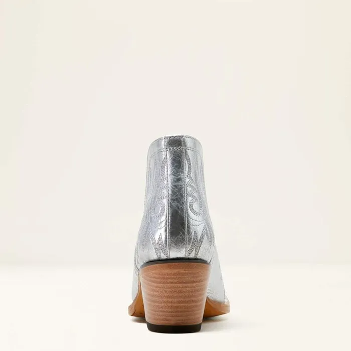 Women Western Boots Ariat Dixon Bootie Silver Shine Women Western Boots Ariat Dixon Bootie Silver Shine