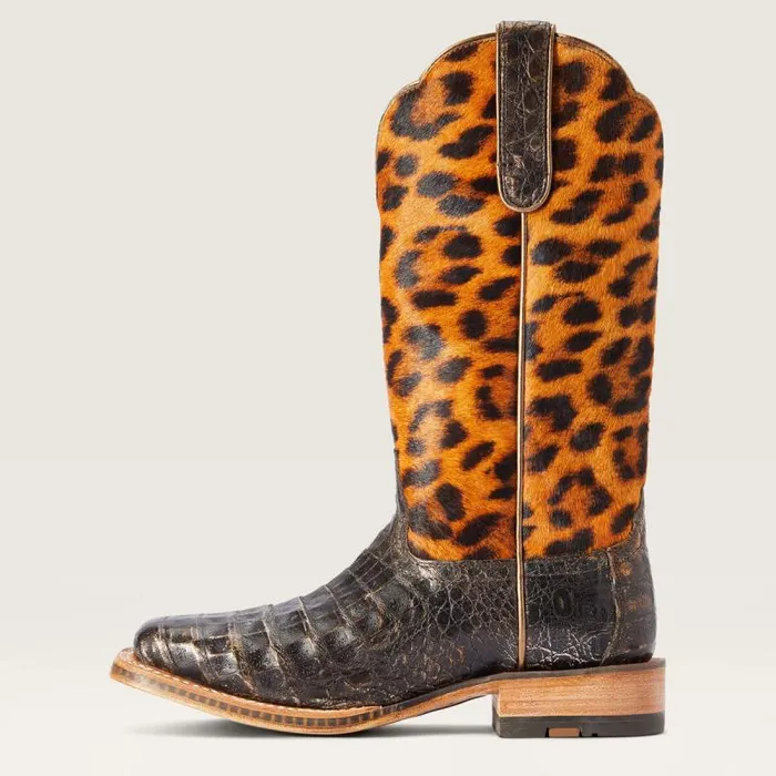 Women Western Boots Ariat Donatella Western Boot Brushed Chocolate Caiman Belly Women Western Boots Ariat Donatella Western Boot Brushed Chocolate Caiman Belly