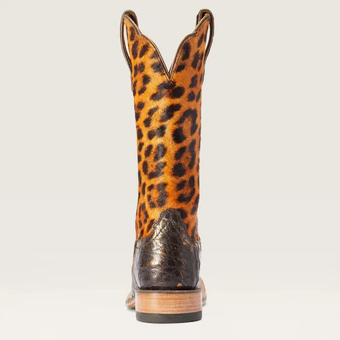 Women Western Boots Ariat Donatella Western Boot Brushed Chocolate Caiman Belly Women Western Boots Ariat Donatella Western Boot Brushed Chocolate Caiman Belly