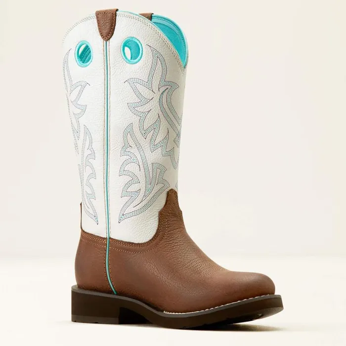 Women Western Boots Ariat Elko Western Boot Dark Cottagewhite Icing Women Western Boots Ariat Elko Western Boot Dark Cottagewhite Icing