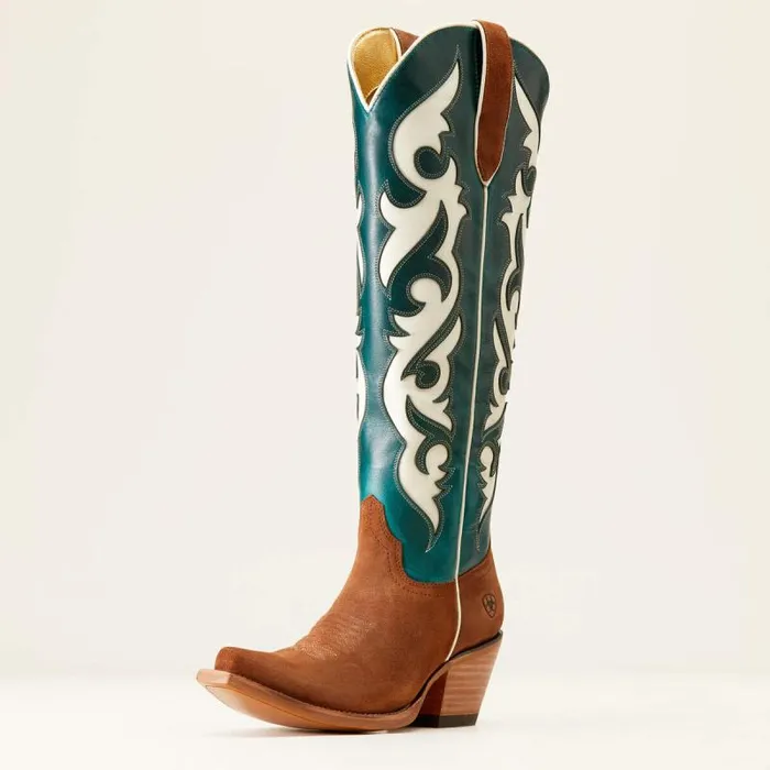 Women Western Boots Ariat Elvira StretchFit Western Boot Terracotta Suedeancient Turquoise Women Western Boots Ariat Elvira StretchFit Western Boot Terracotta Suedeancient Turquoise