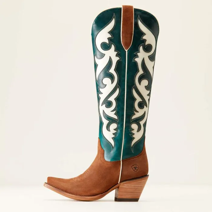 Women Western Boots Ariat Elvira StretchFit Western Boot Terracotta Suedeancient Turquoise Women Western Boots Ariat Elvira StretchFit Western Boot Terracotta Suedeancient Turquoise