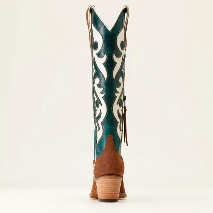 Women Western Boots Ariat Elvira StretchFit Western Boot Terracotta Suedeancient Turquoise Women Western Boots Ariat Elvira StretchFit Western Boot Terracotta Suedeancient Turquoise
