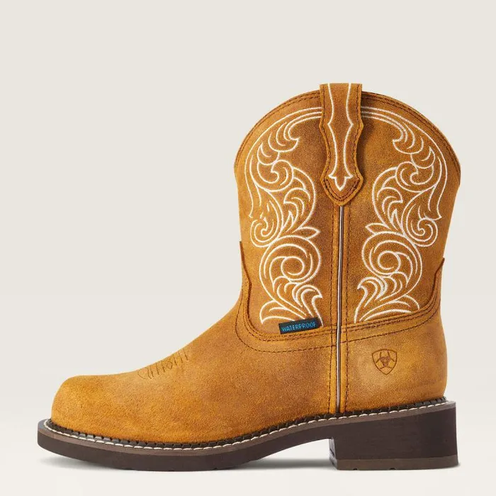 Women Western Boots Ariat Fatbaby Heritage Waterproof Western Boot Ginger Spice