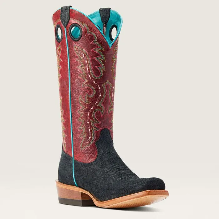 Women Western Boots Ariat Frontier Boon Western Boot Black Roughout