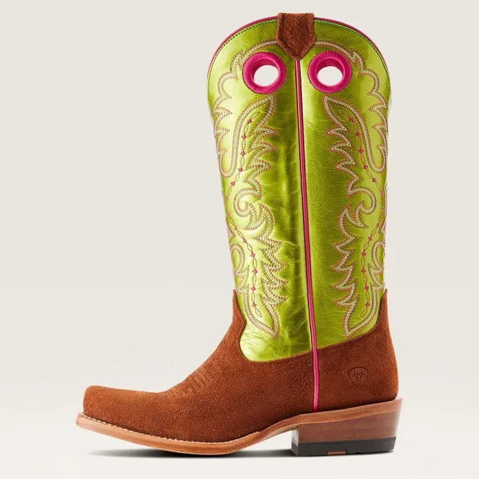 Women Western Boots Ariat Frontier Boon Western Boot Cognac Roughout