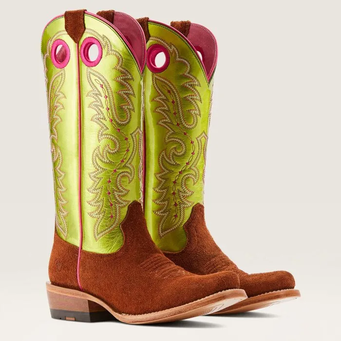 Women Western Boots Ariat Frontier Boon Western Boot Cognac Roughout