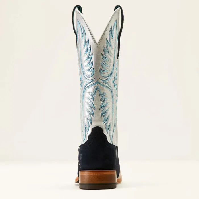 Women Western Boots Ariat Frontier Calamity Jane Western Boot Polo Blue Roughoutelectric Silver Women Western Boots Ariat Frontier Calamity Jane Western Boot Polo Blue Roughoutelectric Silver