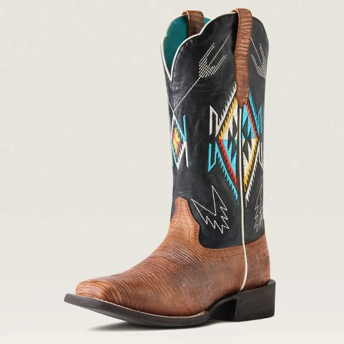 Women Western Boots Ariat Frontier Chimayo Western Boot Kona Brown
