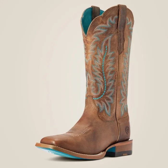 Women Western Boots Ariat Frontier Tilly Western Boot Rodeo Tan