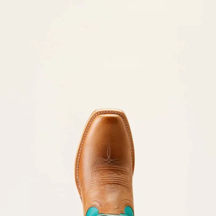 Women Western Boots Ariat Futurity Colt Western Boot Tan Patinacenote Blue Women Western Boots Ariat Futurity Colt Western Boot Tan Patinacenote Blue