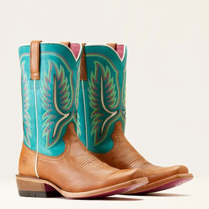 Women Western Boots Ariat Futurity Colt Western Boot Tan Patinacenote Blue Women Western Boots Ariat Futurity Colt Western Boot Tan Patinacenote Blue