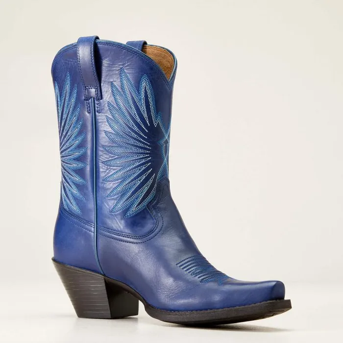 Women Western Boots Ariat Goldie Western Boot Bellbottom Blue
