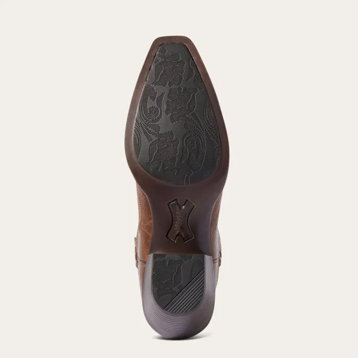 Women Western Boots Ariat Heritage D Toe StretchFit Western Boot Dark Tan