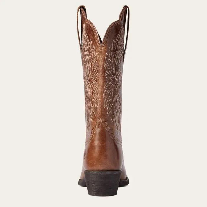 Women Western Boots Ariat Heritage R Toe StretchFit Western Boot Dark Tan Women Western Boots Ariat Heritage R Toe StretchFit Western Boot Dark Tan