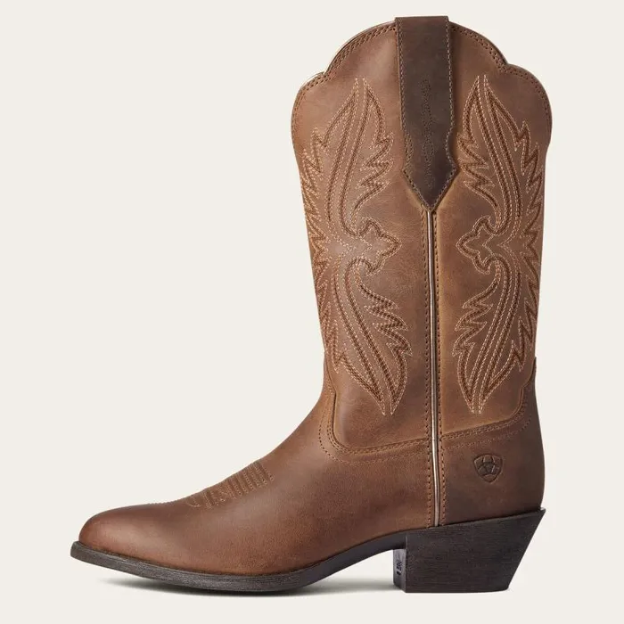 Women Western Boots Ariat Heritage R Toe StretchFit Western Boot Distressed Brown Women Western Boots Ariat Heritage R Toe StretchFit Western Boot Distressed Brown