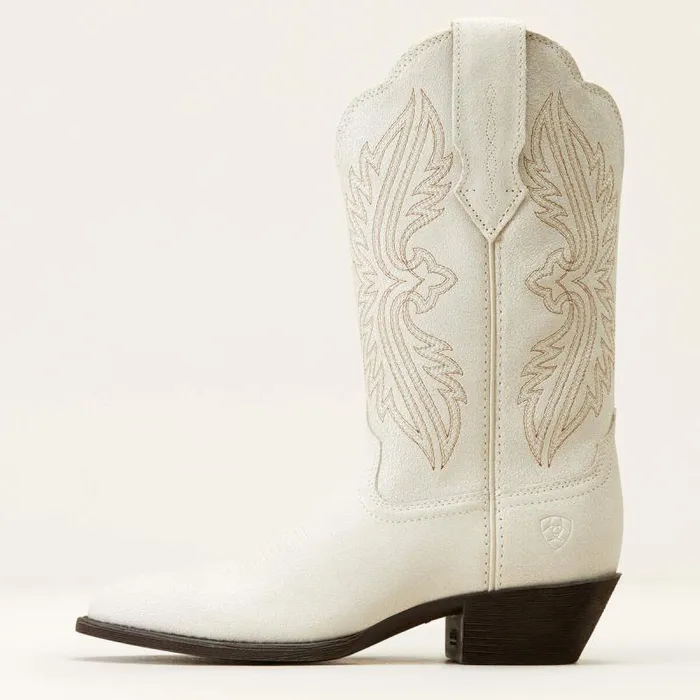 Women Western Boots Ariat Heritage R Toe StretchFit Western Boot Distressed Ivory Women Western Boots Ariat Heritage R Toe StretchFit Western Boot Distressed Ivory