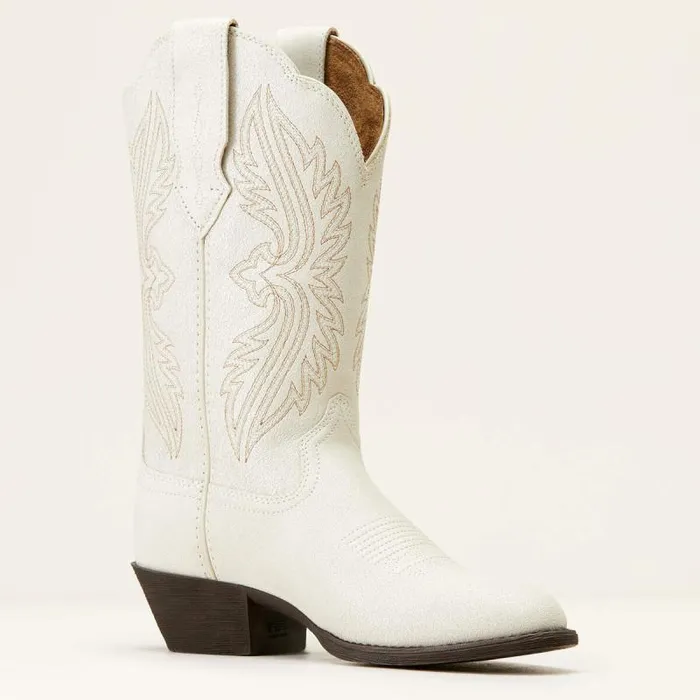 Women Western Boots Ariat Heritage R Toe StretchFit Western Boot Distressed Ivory Women Western Boots Ariat Heritage R Toe StretchFit Western Boot Distressed Ivory