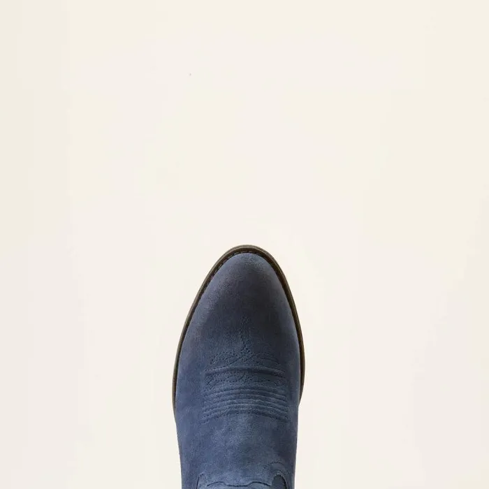 Women Western Boots Ariat Heritage R Toe StretchFit Western Boot Midnight Navy Suede Women Western Boots Ariat Heritage R Toe StretchFit Western Boot Midnight Navy Suede