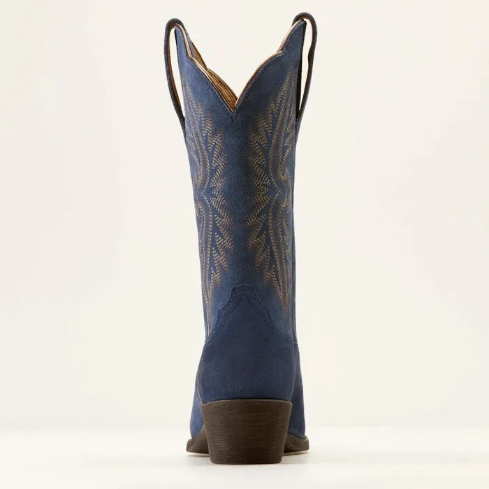 Women Western Boots Ariat Heritage R Toe StretchFit Western Boot Midnight Navy Suede Women Western Boots Ariat Heritage R Toe StretchFit Western Boot Midnight Navy Suede