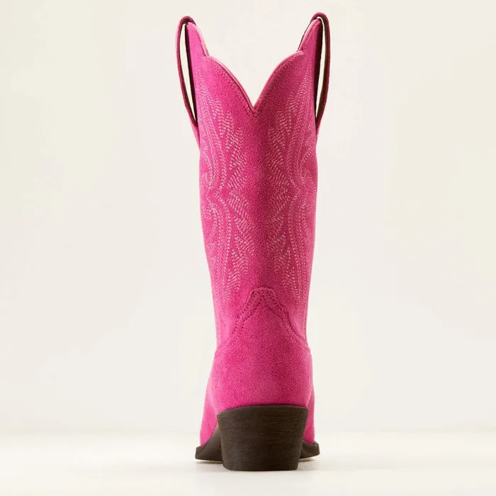 Women Western Boots Ariat Heritage R Toe StretchFit Western Boot Raspberry Suede Women Western Boots Ariat Heritage R Toe StretchFit Western Boot Raspberry Suede