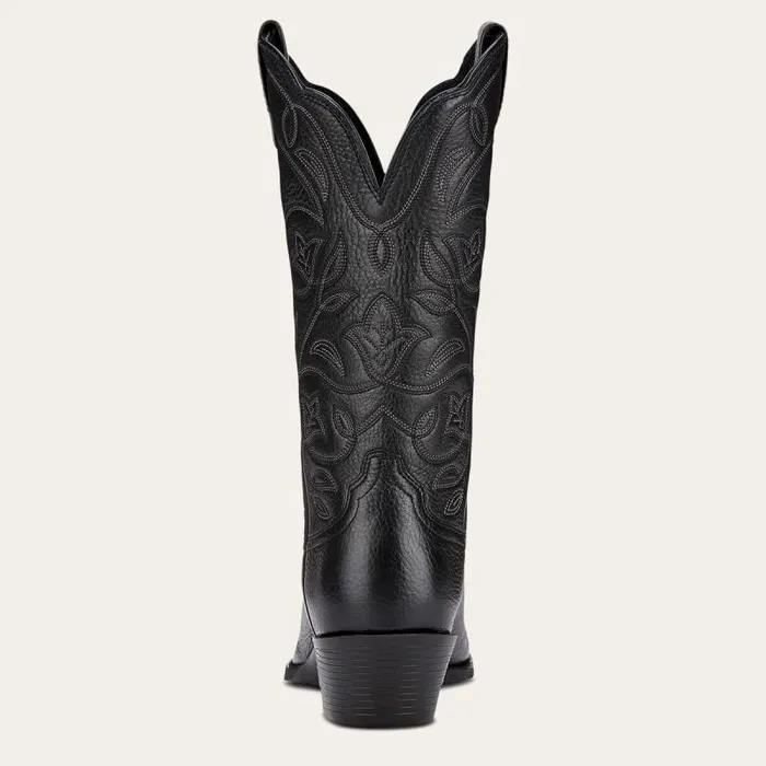 Women Western Boots Ariat Heritage R Toe Western Boot Black Deertan Women Western Boots Ariat Heritage R Toe Western Boot Black Deertan