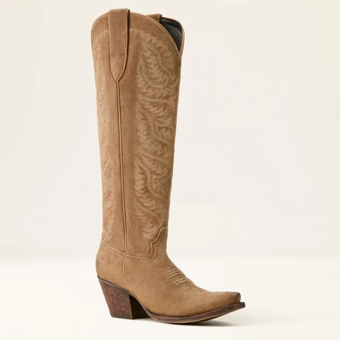 Women Western Boots Ariat Laramie StretchFit Western Boot Distressed Dijon Suede Women Western Boots Ariat Laramie StretchFit Western Boot Distressed Dijon Suede