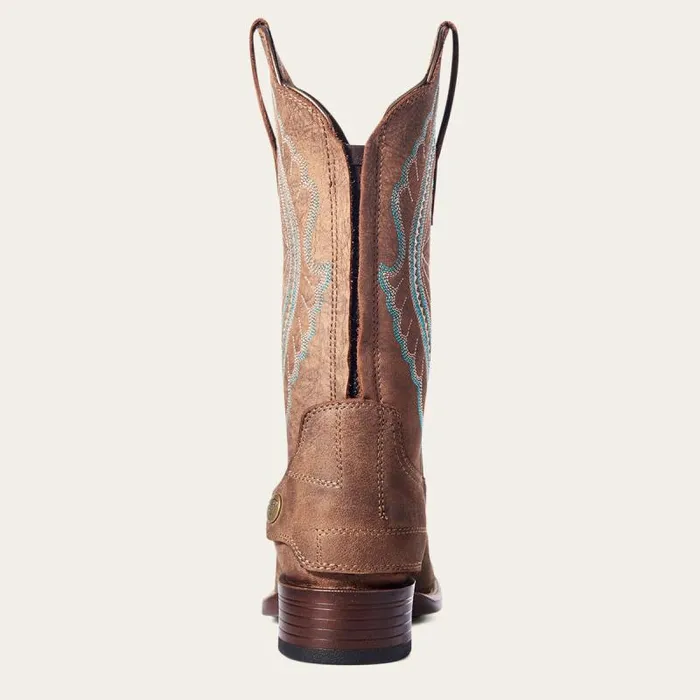 Women Western Boots Ariat Primetime EZ Zip Western Boot Tack Room Brown
